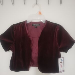 Trixie Girl Velvet vest sz 14